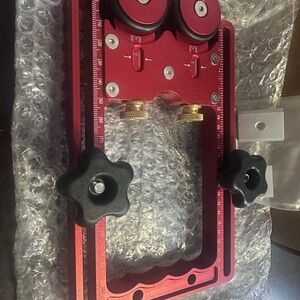 Heavy Duty Adjustable Dual Roller Sliding Barn Door Floor Guide